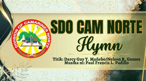 sdo hymn lyrics camarines norte